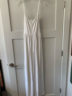 Susana Monaco White Scoop-Neck Jumpsuit